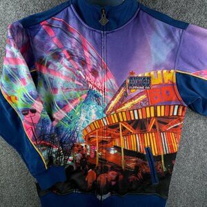 Enyce Clothing Company AOP Urban City Festival Fair Print Jacket Full Zip Small